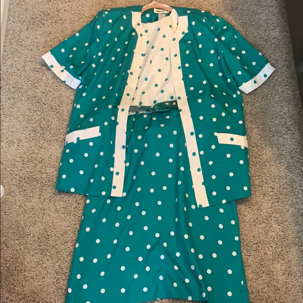Vintage Polka dot dress with jacket